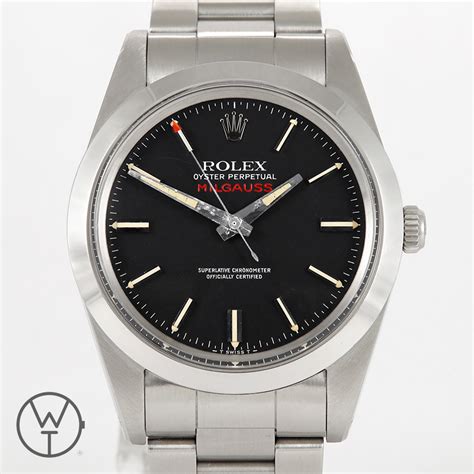 rolex milgauss 1988|Rolex Milgauss price chart.